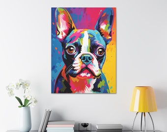 Boston Terrier Canvas Gallery Wraps