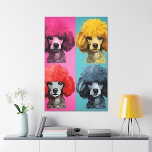 Poodle Dog Canvas Gallery Wraps