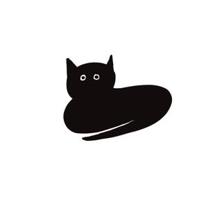 Gato preto sentado baixar impressão A4