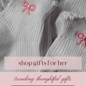 Bow embroidered socks ribbon embroidered coquette socks women's ruffled socks lightweight girly ribbed socks gift for her dainty bow socks zdjęcie 20