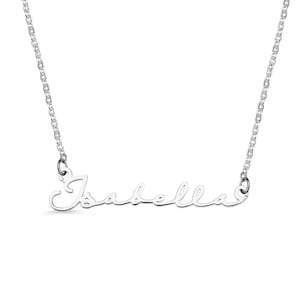 Personalisierte Minimalist Name Halskette, 18K Vergoldete Halskette, Benutzerdefinierte Name Halskette, Geschenk für Freundin / Frau / Freund / Muttertag