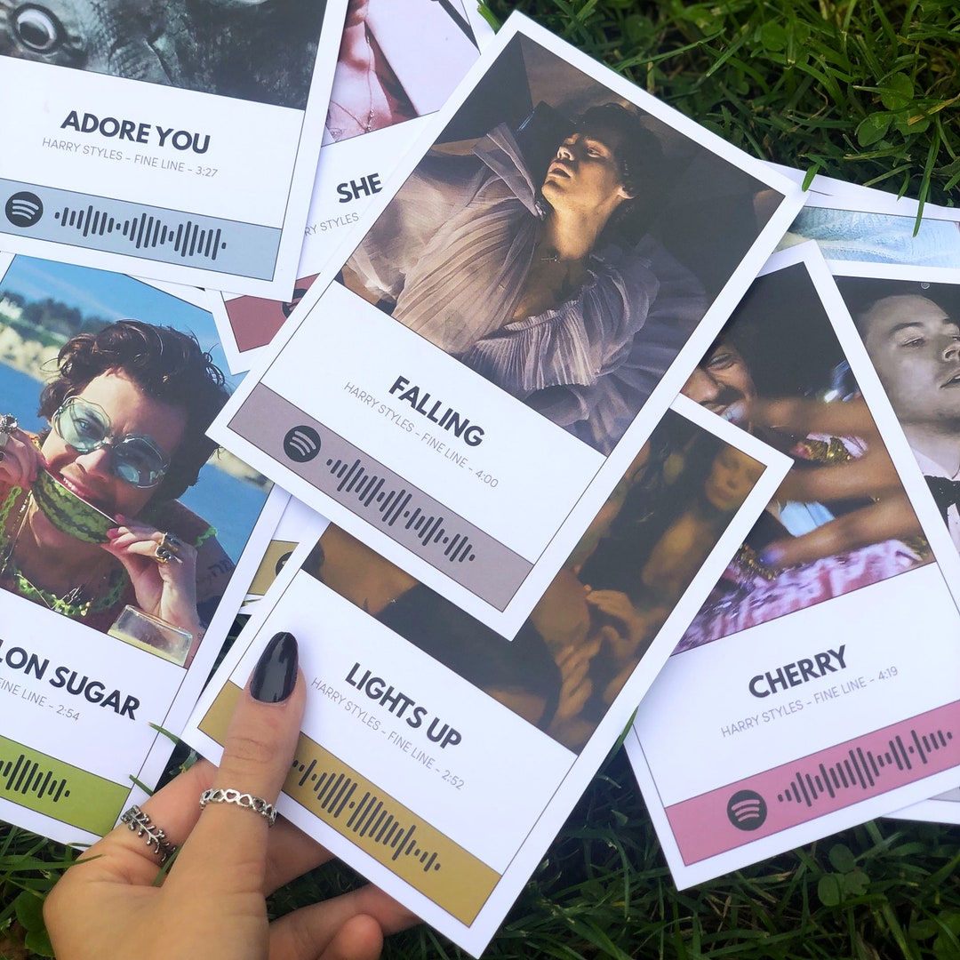 Harry Styles Fine Line Song Poster With Spotify Code Wall & Etsy UK