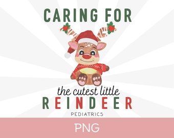 Kinderschwester Weihnachten PNG, Peds Krankenschwester Png, Peds Weihnachten Png, Krankenschwester Rentier PNG, Kinderärztin PNG, Kinderschwester Weihnachten Png