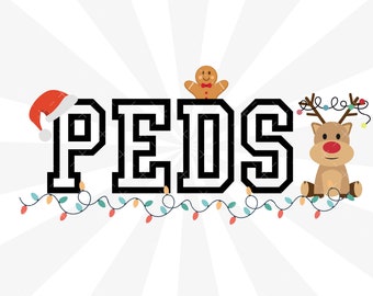 Pediatric Nurse Christmas Png, Peds Nurse Png, Peds Nurse Png, Peds Christmas Sublimation, Peds Christmas Shirt Design