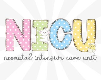 NICU Nurse Easter PNG, NICU Easter Shirt Design, Neonatal Icu Spring Png, Nicu Bunny Png, Nicu Easter Bunny Cutting file, Easter sublimation
