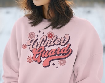 Retro Winter Guard Sweatshirt, Color Guard Sweatshirt, Color Guard Crewneck Shirt, Marching Band Sweatshirt, Drum Corps Winterguard Crewneck