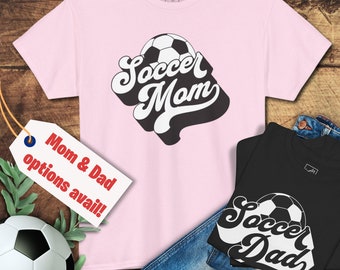 Soccer Mom or Dad Shirt, Gifts for Mom, Soccer T-shirt, Womens Soccer Tee, Soccer Parents Couple Shirts, Cute Mom Shirt, Game Day Tshirt