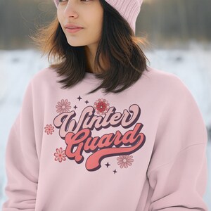 Retro Winter Guard Sweatshirt, Color Guard Sweatshirt, Color Guard Crewneck Shirt, Marching Band Sweatshirt, Drum Corps Winterguard Crewneck