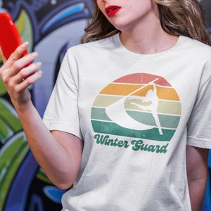 Retro Color Guard Tshirt, Drum Corps T-Shirt, Marching Band T-Shirt, Winter Guard Shirt, Band Shirt, Drum Corps Shirt, Colorguard Shirt
