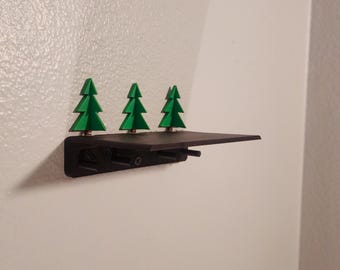 Pine Tree Key Holder with Shelf