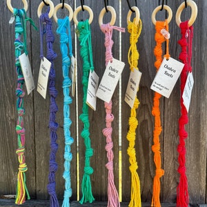 Chakra Knots bring positive energy into your life. Buy one, get one free! A great gift for yourself, family, friends or teacher gift!