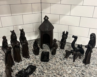 Handmade Ghanaian Nativity Set