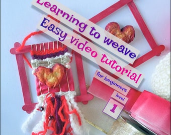 Online Weaving Tutorial for Beginners. Contains Digital Video Files  how to weave such a pendant on the wall.