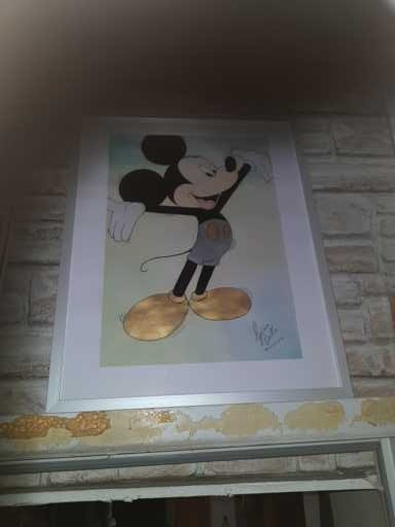 Mickey Mouse unique cadre unicast affiche bande dessinée enfants image 1