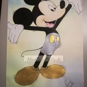 Mickey Mouse unique cadre unicast affiche bande dessinée enfants image 2