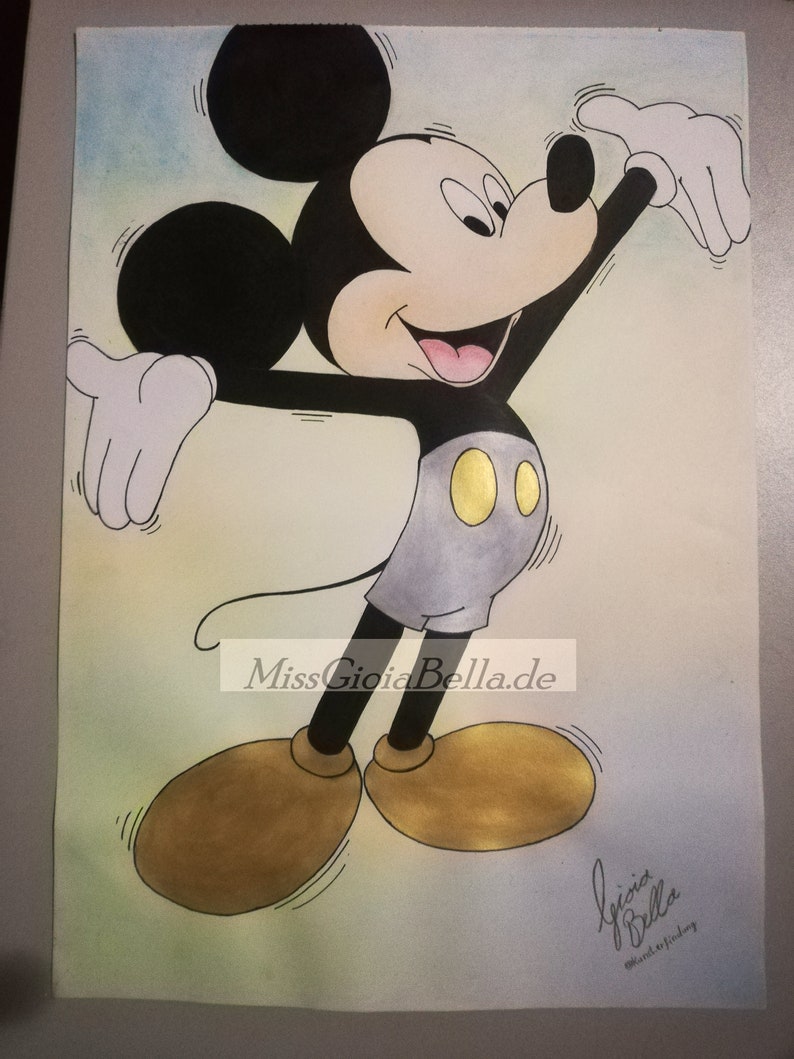 Mickey Mouse unique cadre unicast affiche bande dessinée enfants image 2