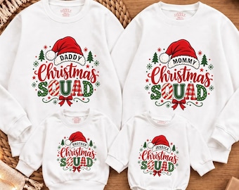 Sudaderas navideñas personalizadas para el grupo, camisetas navideñas familiares, camisetas para reuniones familiares, regalo de Navidad para la familia.