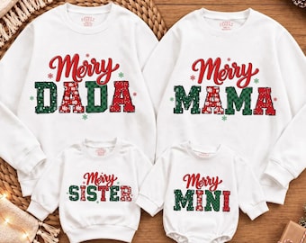 Sudaderas navideñas familiares personalizadas, camiseta unisex para la temporada navideña, regalo de Navidad