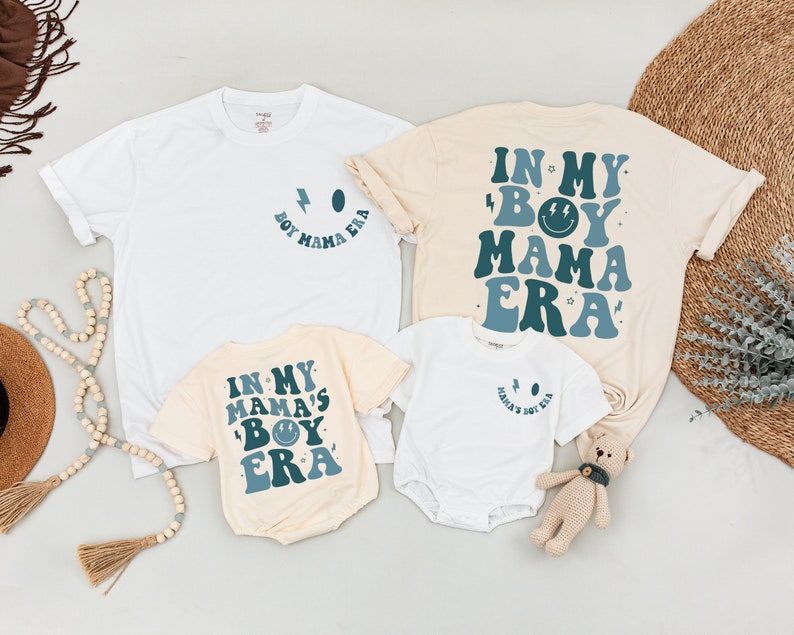 Personalized in My Boy Mama Era Shirt, Mama's Boy Outfit, Matching Mom