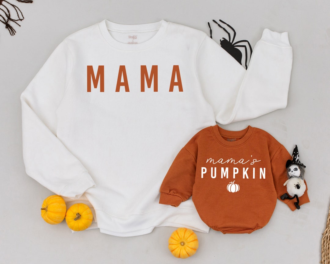 Custom Mimi Pumpkin Sweatshirt For Autumn, Custom Mimi Sweatshirt With Children Name On Sleeve, Autumn Mimi Shirt With Kids Names Sweatshirt