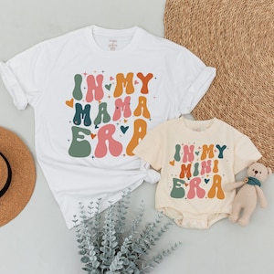 In My Mama Mini Era, Personalized Mama and Mini Shirts, Mommy and Me Outfit, Gift For Mom, Matching Family Shirts, Groovy Mother's Day Shirt