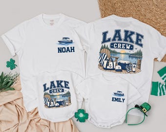 Personalized Lake Crew Shirts, Family Lake Vacation Outfits, Matching Lake Shirts, Custom Family Vacation Tees, Lake House Shirts