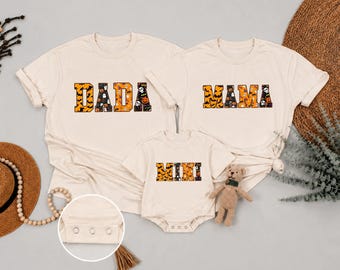 Halloween Family Matching Shirts, Personalized Mama Dada Mini Halloween Shirts, Custom Family Halloween Outfit, Spooky Family Tee
