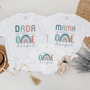 Mr ONEderful First Birthday, Family Matching T-shirts, Onederful 1st Birthday, Little Mr Onederful Outfit, Boy First Birthday  Clothes