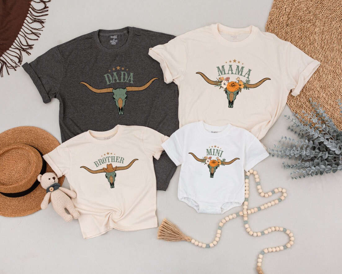 My First Rodeo Birthday Family Matching Shirts, Rodeo Birthday Shirt ...