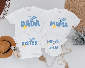 Oneder the Sea Birthday Shirt, Under The Sea Birthday, Whale Birthday Shirt, Ocean Animals Birthday, Sea Animals, Boy 1st Birthday Outfit