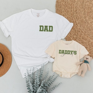 Happy First Father&#39;s Day Shirt, Daddy&#39;s Little Girl, Matching Dad and Daughter Shirts, Gift from Daughter, Daddy&#39;s Girl Dad Birthday Shirts