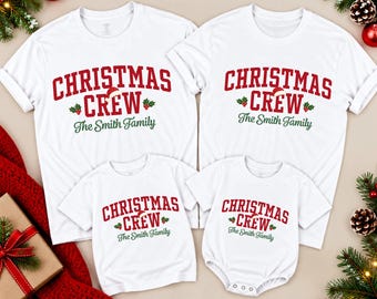 Camiseta navideña para el equipo, Camiseta navideña familiar, Camisetas navideñas familiares, Camisetas navideñas personalizadas para la familia