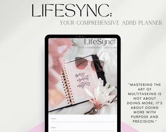 PLR ADHD Planner Adult, ADHD Productivity planner, Adhd planner bundle, Adhd organization, Goodnotes planner, Digital planner, Pink Planner