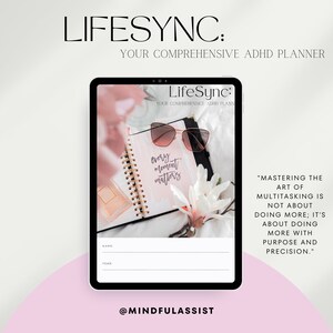 PLR ADHD Planner Adult, ADHD Productivity planner, Adhd planner bundle, Adhd organization, Goodnotes planner, Digital planner, Pink Planner