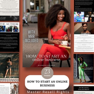 MRR How to start an online business, Ebook, digital branding, Done for you ebook, Self discovery, brand kit, PLR Guide, Master Resell Rights