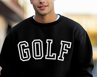 Golf sweatshirt for dad,  luxury golf sweatshirt gift for him, Classic style men's golf sweatshirt, gift for dad, mens golfer shirt