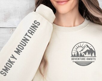 Smoky Mountains National Park Sweatshirt: Adventure Awaits Crewneck