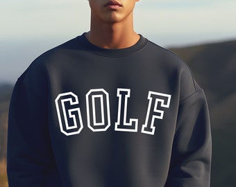 Golf sweatshirt for dad,  luxury golf sweatshirt gift for him, Classic style men's golf sweatshirt, gift for dad, mens golfer shirt