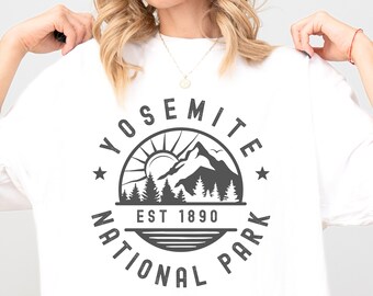 Yosemite National Park T-shirt, California Camping tee, Yosemite hiking shirt, gift for camper, mountain climber t-shirt, National Park top