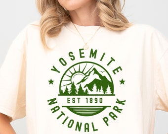 Yosemite National Park T-shirt, California Camping tee, Yosemite hiking shirt, gift for camper, mountain climber t-shirt, National Park top