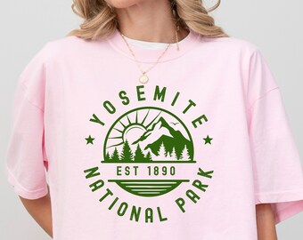 Yosemite National Park T-shirt, California Camping tee, Yosemite hiking shirt, gift for camper, mountain climber t-shirt, National Park top