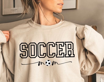 Soccer Mom Sweatshirt: Comfy Sport Crewneck