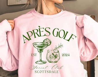 Custom Golf Social Club Sweatshirt: After Golf Cocktails Shirt