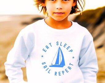 Kid Sailor shirt, cute young sailor sweatshirt, fun sailing lover sweater, gift for child sailor, young sailor shirt, funny kid sailor gift