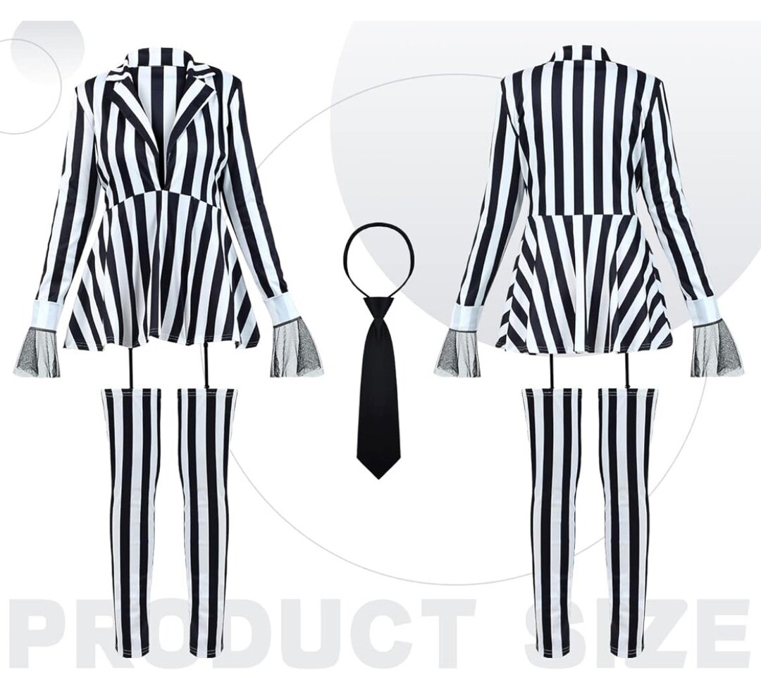 Beetlejuice Dress Costume Set Etsy
