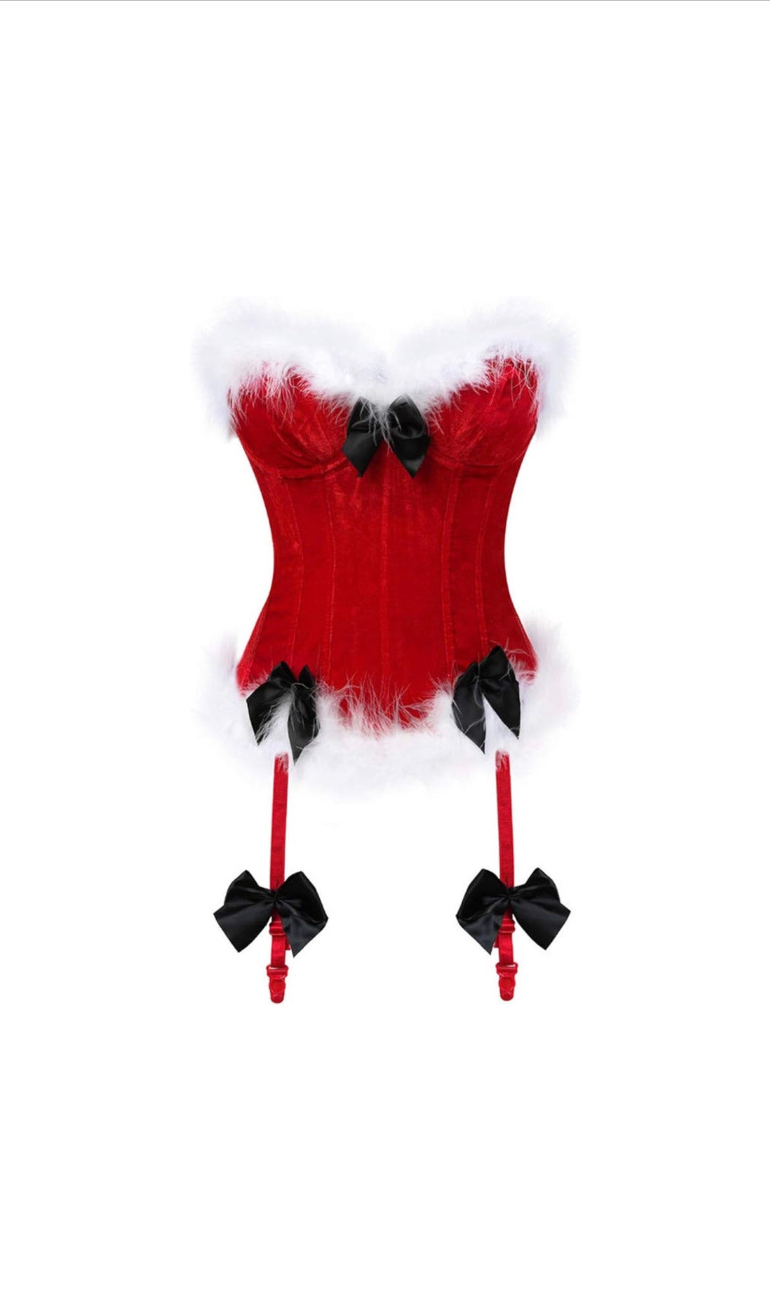 Mrs. Claus Christmas Corset Top Etsy