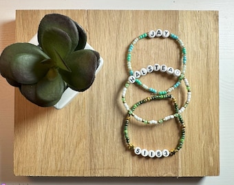 Custom Friendship Bracelet - Set: Jay Halstead Badge Number 51163 - Chicago PD