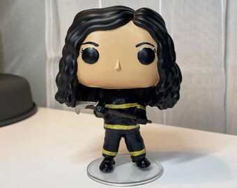 Lieutenant Firefighter Stella Kidd in Turn Out Gear from Truck 81 inspired by Chicago Fire - One Chicago - Vinyl Pop / Figurine