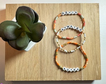 Custom Friendship Bracelet - Set: Kevin Atwater Badge Number 52784 - Chicago PD