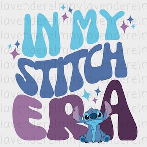 In My Stitch-tijdperk digitale download DTF-shirtontwerp, Lilo and Stitch PNG Instant Download, schattige digitale sticker voor kleding